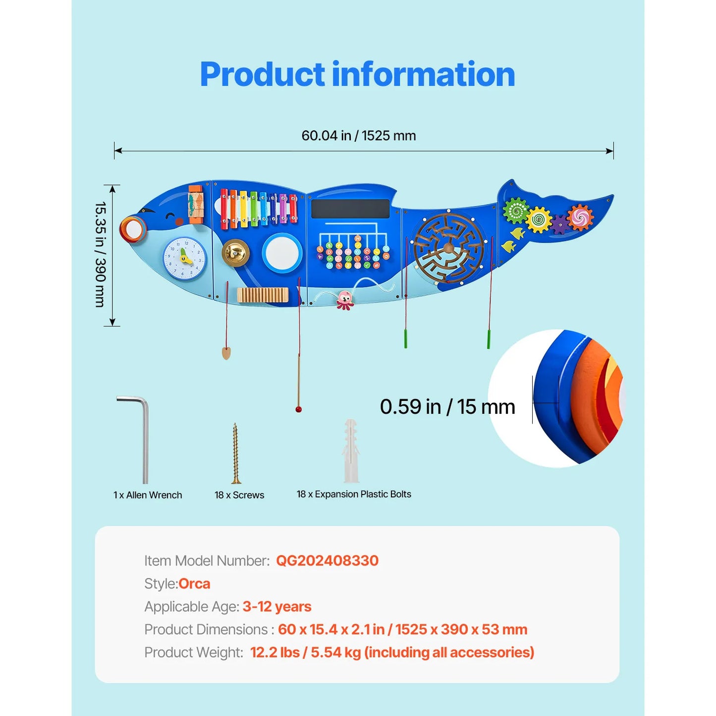 Orca Wall Busy Board